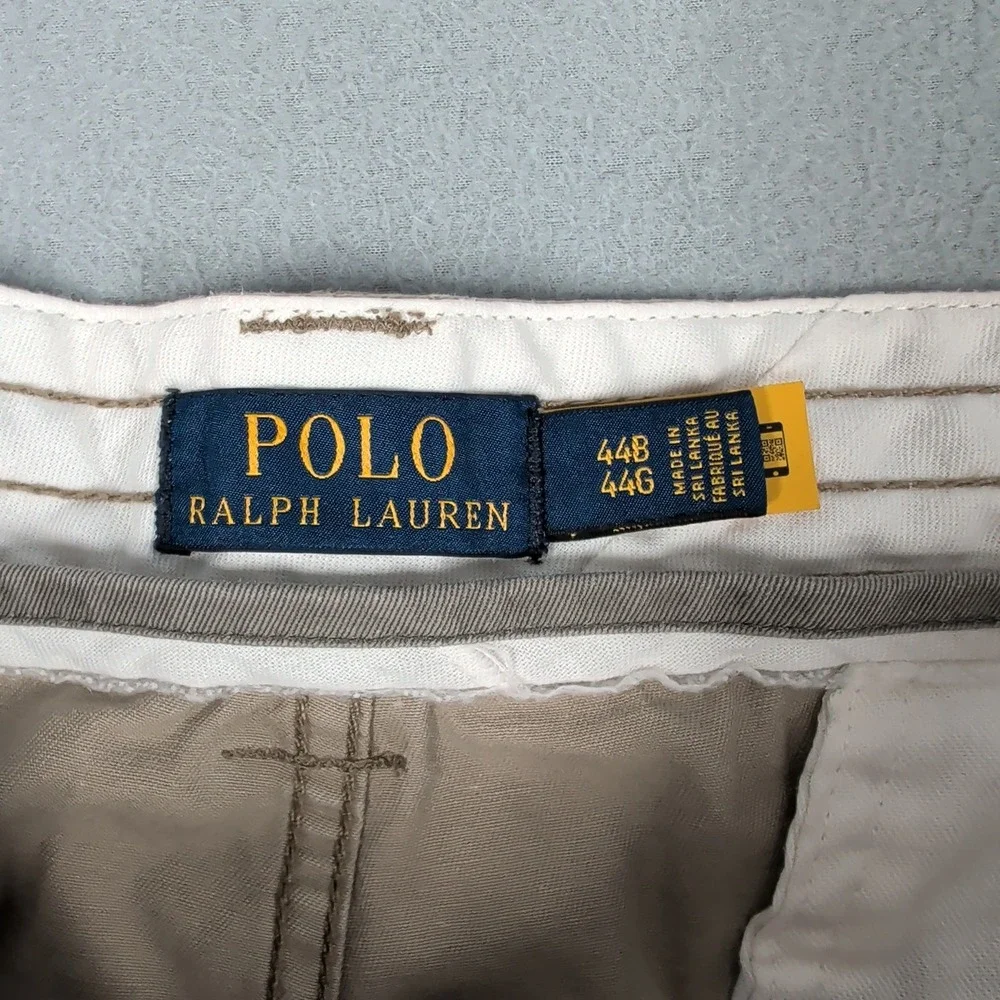 Polo Ralph Lauren Shorts Mens 44 Tan Classic Cargo Fit Cotton Casual Summer 4702